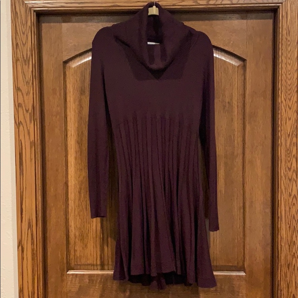 Long sleeved sweater dress